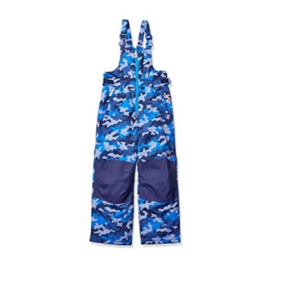 Winter Water Resistant blue snow pants bibs boys - Picture 1 of 3